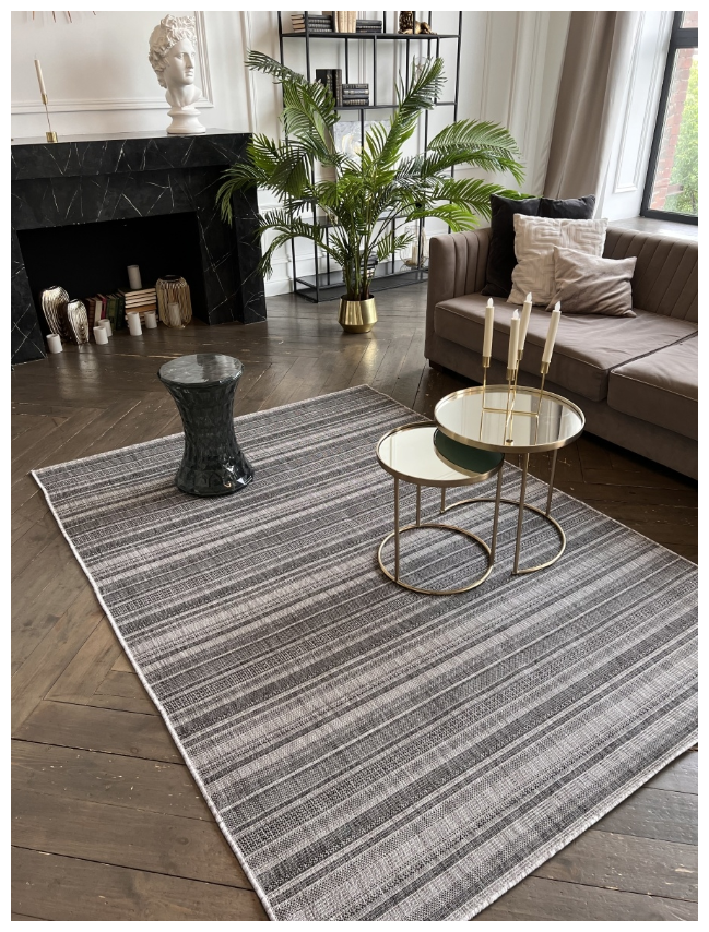 фото Циновкан на пол 52108 Gray