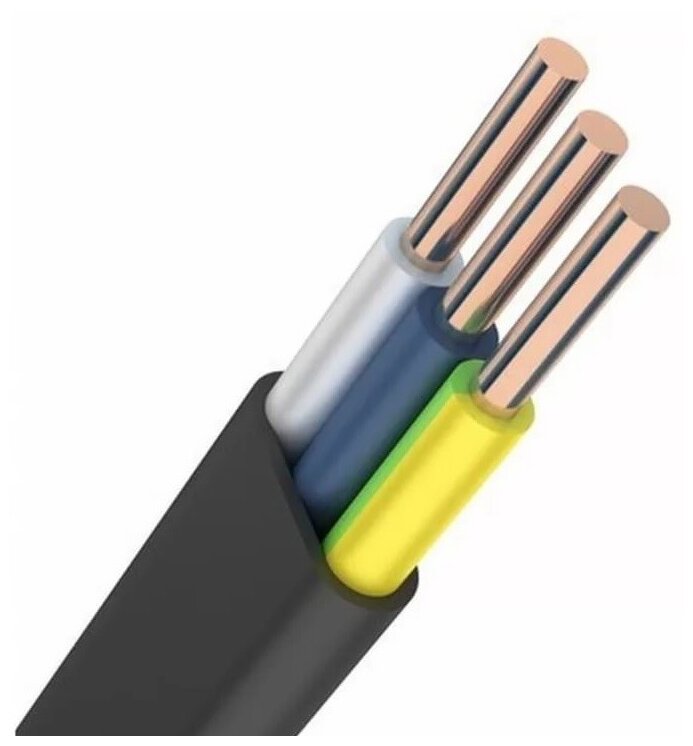 Кабель ВВГ-Пнг(А)-LSLTx 3*2,5 ок (N,PE)-0,66 Алюр, 100м. - фотография № 4