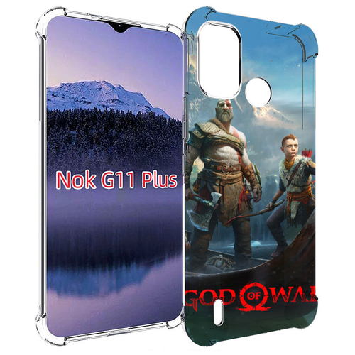 чехол mypads god of war кратос атрей для samsung galaxy s23 plus задняя панель накладка бампер Чехол MyPads God Of War Кратос Атрей для Nokia G11 Plus задняя-панель-накладка-бампер