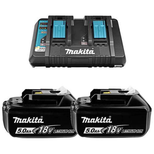 Комплект Makita 191L75-3, 18 В, 5 А·ч зарядное устройство makita dc18rd 14 4 18в li ion быстрозарядное 2 порта