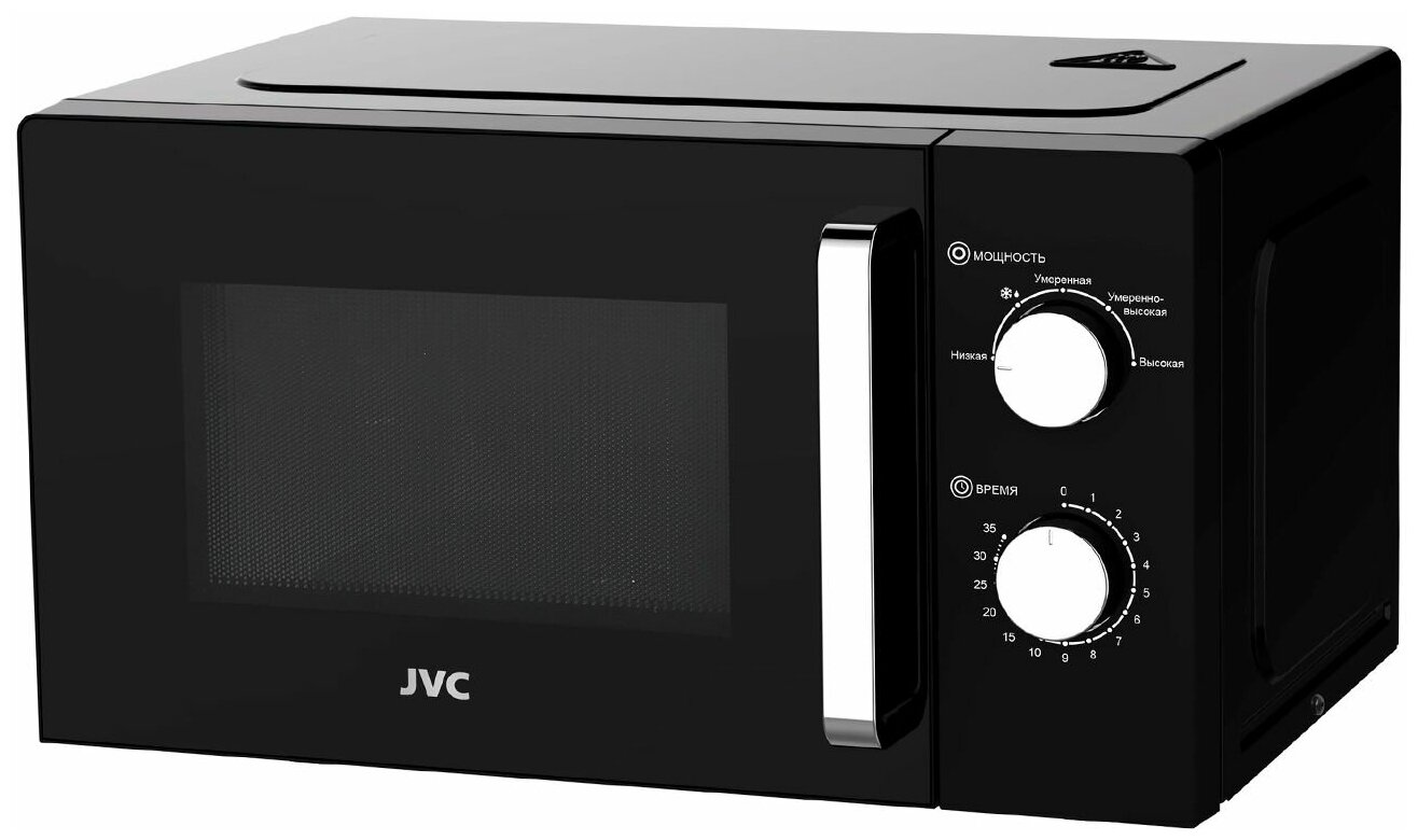 Микроволновая печь JVC 20 литров с таймером на 35 минут 5 уровней мощности авторазмораживание 700 Вт