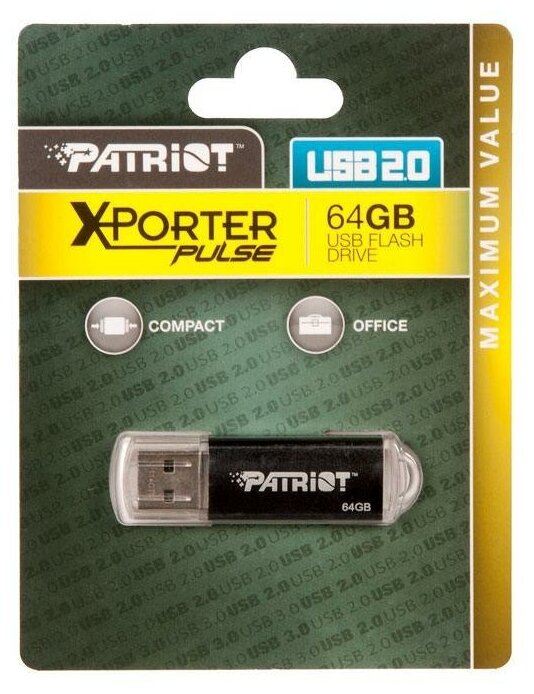 Patriot Xporter Pulse USB2.0 Flash Drive 64Gb rtl