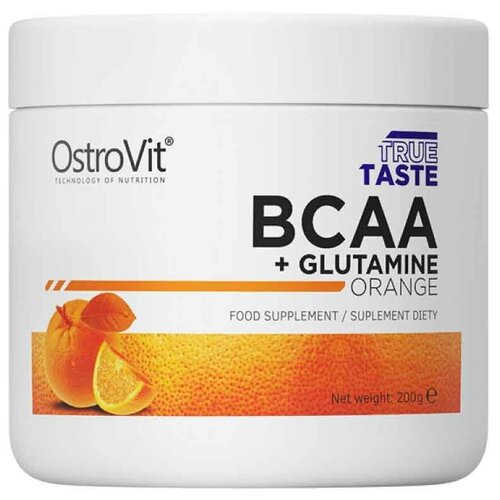 БЦАА + Глутамин OstroVit BCAA + Glutamine, 200 гр, Апельсин