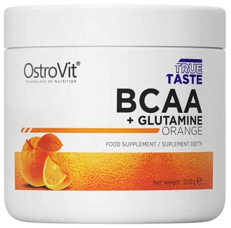 ОстроВит БЦАА + Глутамин OstroVit BCAA + Glutamine, 200 гр, Апельсин