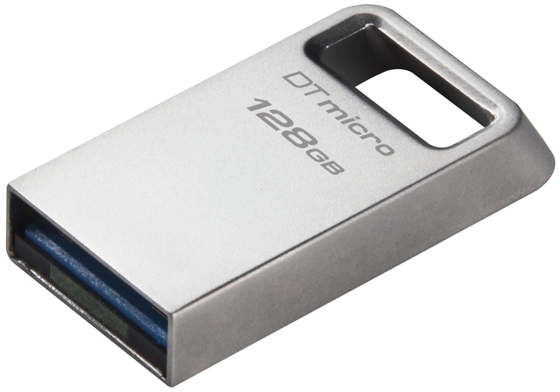 Флеш Диск Kingston 128GB DataTraveler Micro DTMC3G2/128GB USB3.2 серебристый