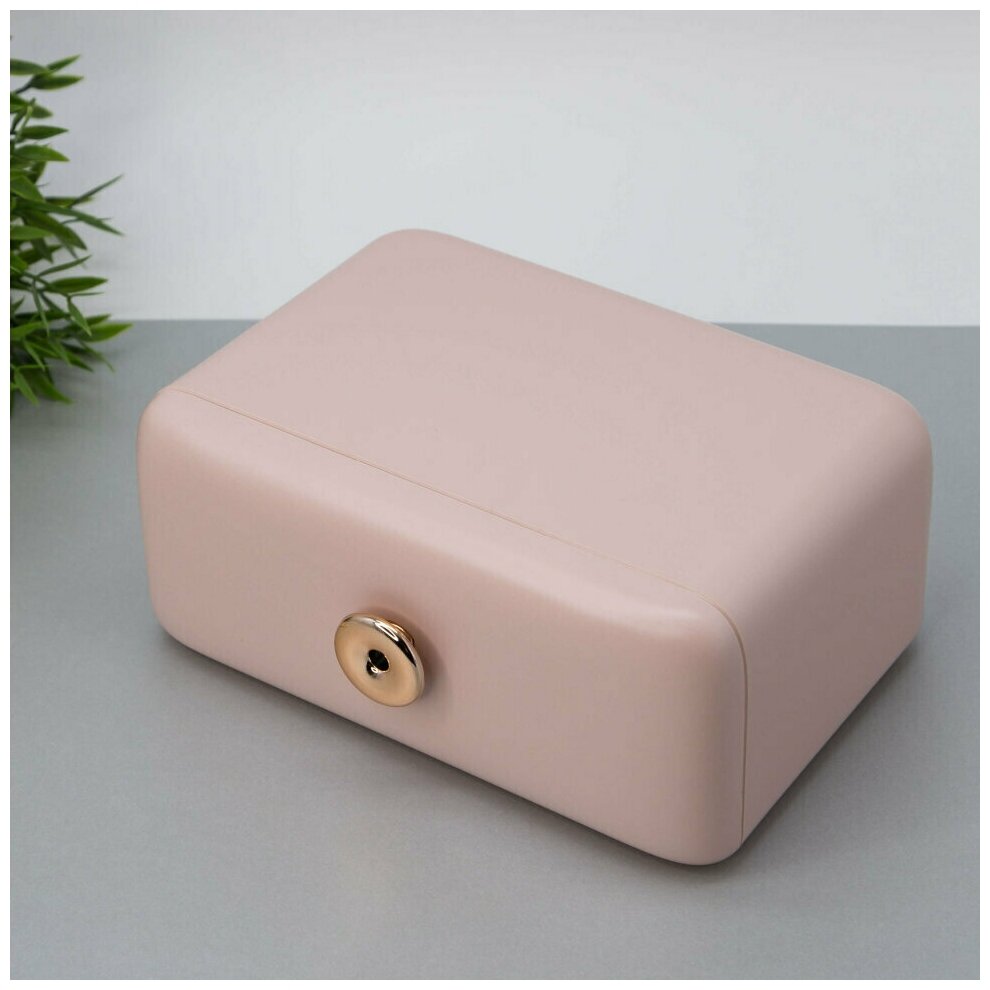 фото Коробочка для косметики "Классик", розовая