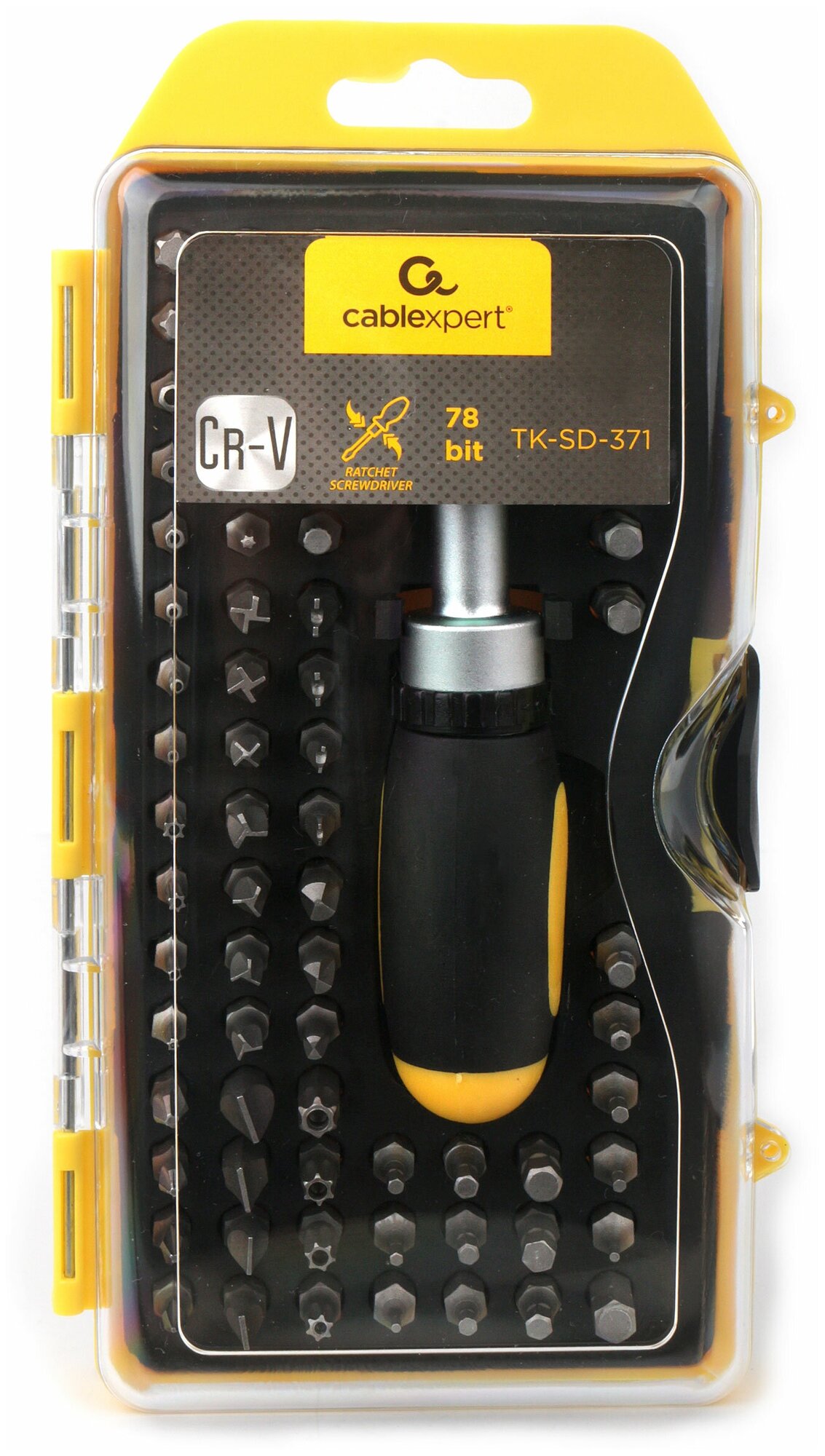 Отвертка с набором бит Cablexpert TK-SD- 371 (78 бит)