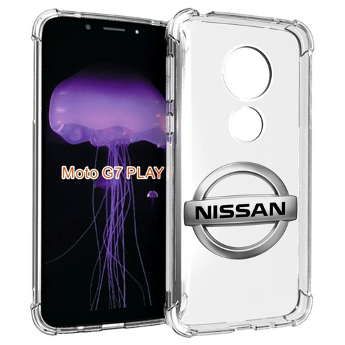 Чехол MyPads nissan-ниссан-3 мужской для Motorola Moto G7 Play задняя-панель-накладка-бампер