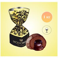 Конфеты шоколадные с алкоголем "мономах золотой, Шоколадный ликер" 1000 г, весовые, Пермская Фабрика