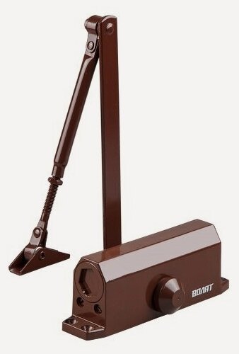 Изображение товара Доводчик дверной гидравлический морозостойкий волат 60-120 кг коричневый (35031-120)