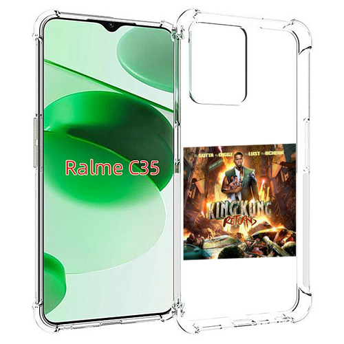 Чехол MyPads 50 Cent - King Kong Returns для Realme C35 / Narzo 50A Prime задняя-панель-накладка-бампер