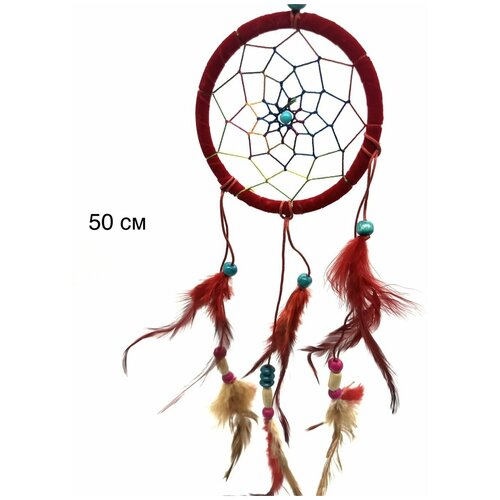 Ловец снов амулет Виденье декор для дома красный