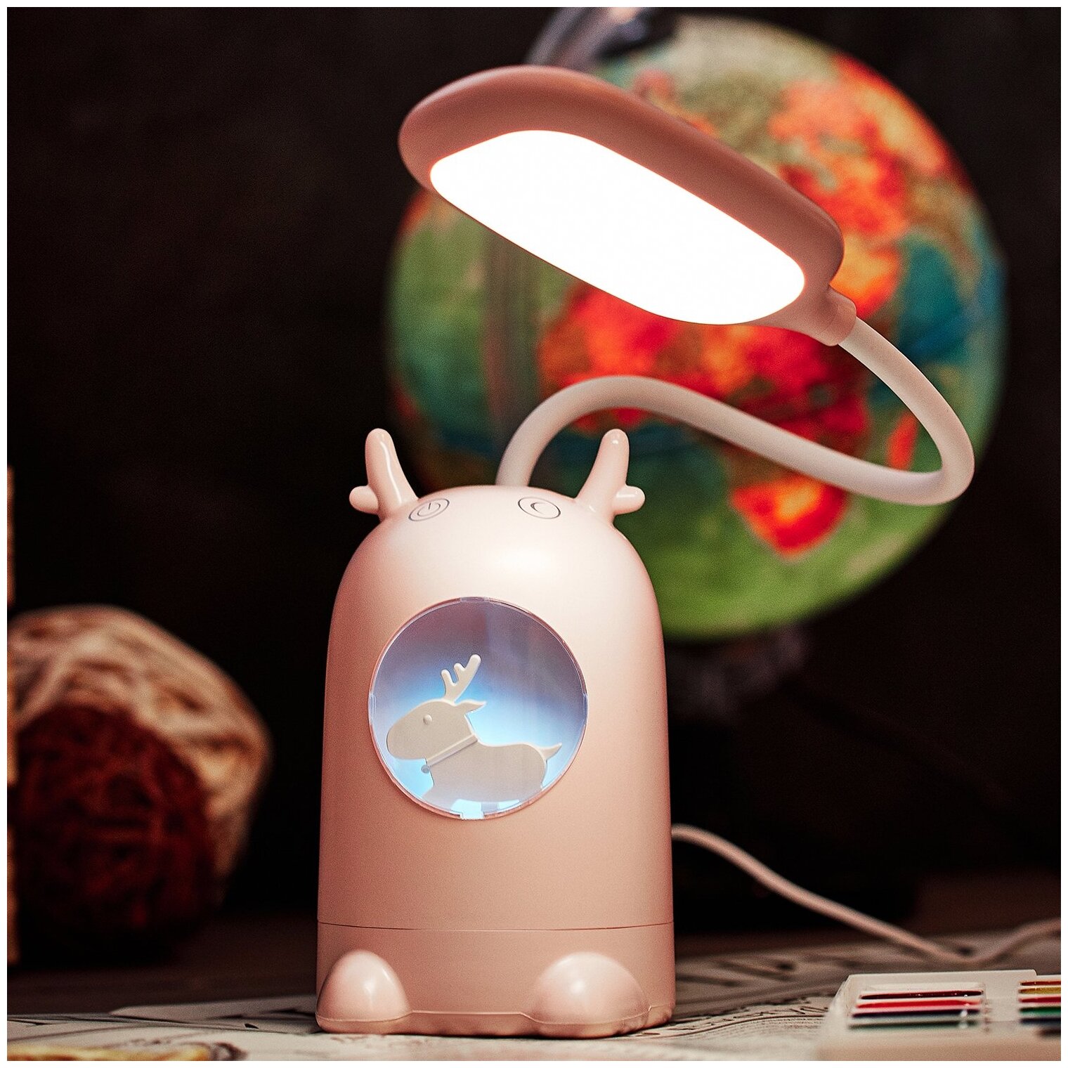 Лампа офисная REXANT Click Lite 609-004, 6 Вт, розовый - фотография № 13
