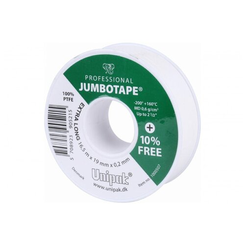 Фум-лента UNIPAK 19мм х 0,2мм х16.5м JUMBOTAPE PROFESSIONAL