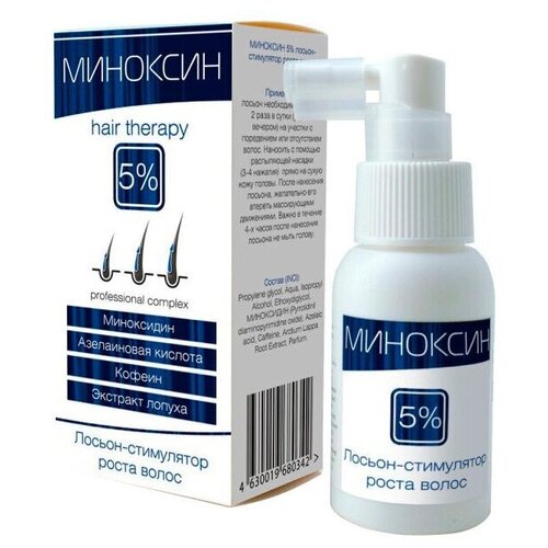 Миноксин Лосьон-стимулятор роста волос 5%, 50 мл, аэрозоль