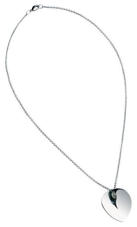 Колье Breil Milano, жемчуг пресноводный культивированный, длина 50 см, серебряный