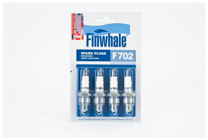 Свеча зажигания Finwhale F702 для ГАЗ с двигателем 402 4шт.
