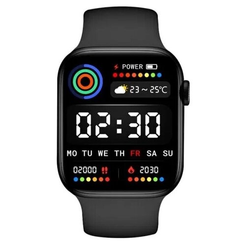 Умные смарт часы Smart Watch M36 Plus 45 mm Android iOS Series 7 Premium с сенсорным экраном Черный 179100₽