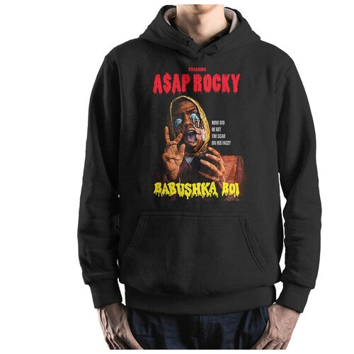 фото Толстовка / худи dream shirts asap rocky babushka boi мужской черный 54 размер