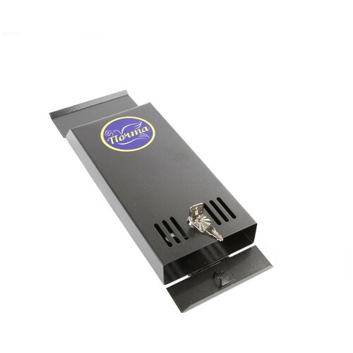 Ящик почтовый с замком, узкий черный Dreamland