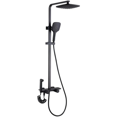 Стойка душевая с термостатом и гигиеническим душем