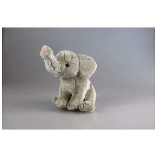 Игрушка мягконабивная LEOSCO Слоненок сидящий, 16 см игрушка мягконабивная leosco заяц трехцветный сидящий 22 см