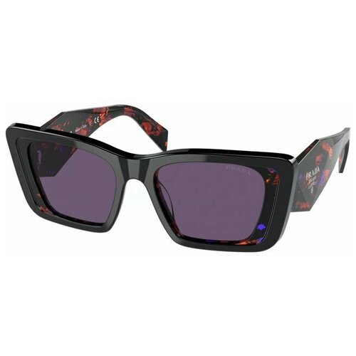 PRADA Солнцезащитные очки Prada PR 08YS 04V6O2 Black/havana Abstract [PR 08YS 04V6O2]