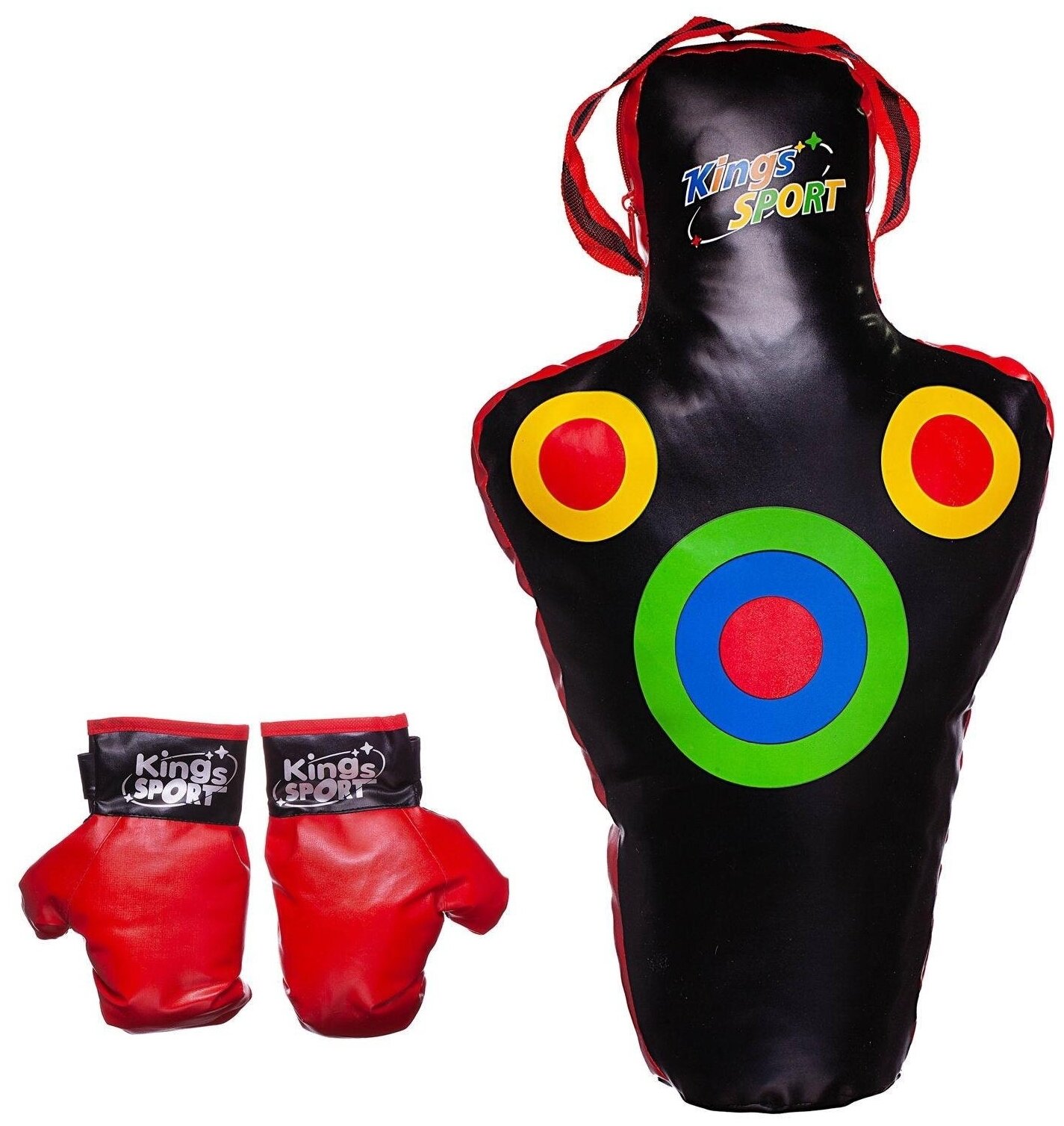 Набор боксерский Abtoys груша с мишенями, перчатки, 64х14,5х32 см (WA-C9445)