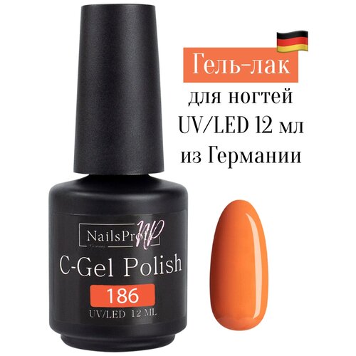 NailsProfi Гель-лак C-Gel Polish, 12 мл, 186