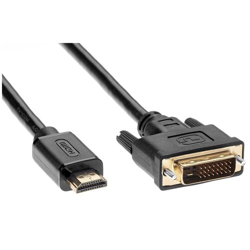 кабель hdmi dvi 3m lcg135e 3m tv com Кабель HDMI-DVI 5M LCG135E-5M TV-COM