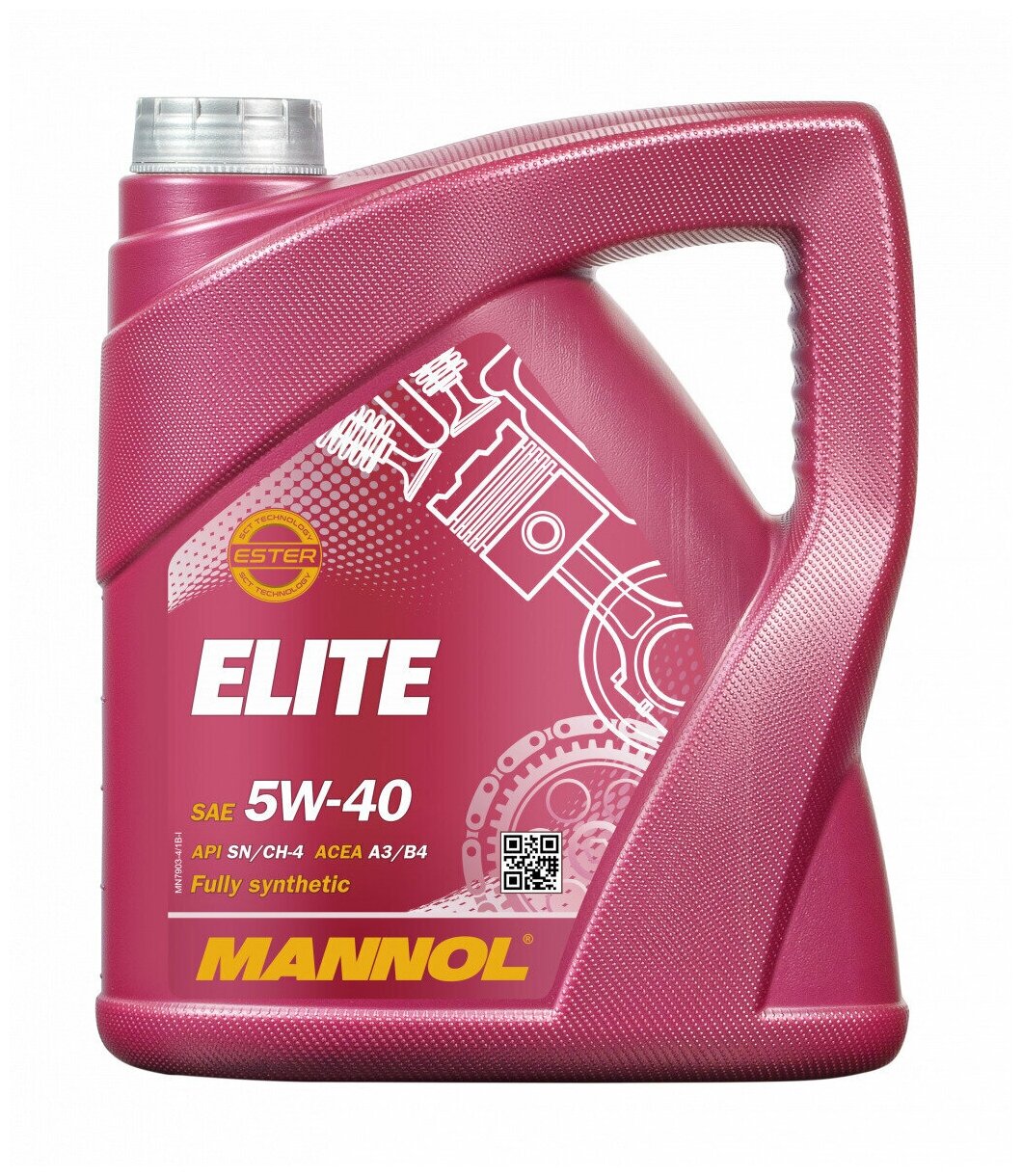 Моторное масло Mannol Elite 5W/40, 4 л, синтетическое - фото №7