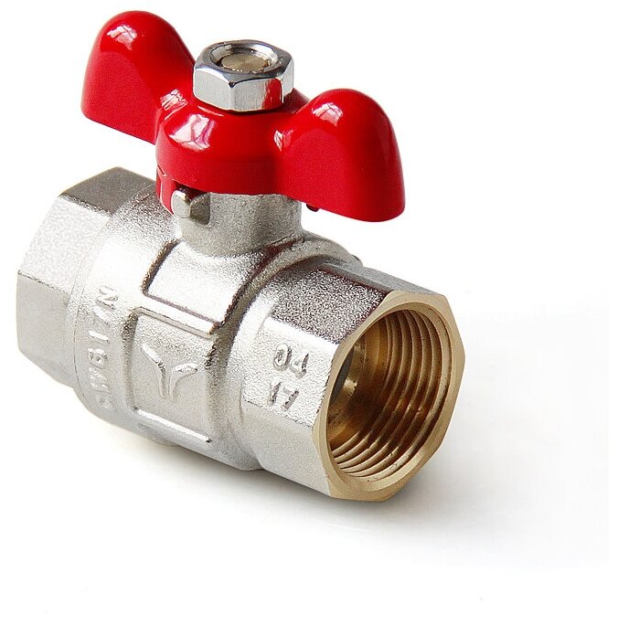 фото Кран шаровой полнопроходной, ручка-бабочка, В-В 1