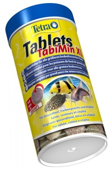 TETRA TABLETS TABIMIN XL корм таблетки для крупных донных рыб (133 таблетки) - фотография № 6