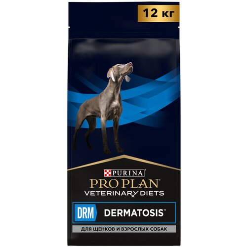 purina veterinary diets drm dermatosis для взрослых собак при дерматозах 1 5 кг х 4 шт Сухой корм для собак Pro Plan Veterinary Diets Dermatosis при дерматозах и выпадении шерсти 12 кг