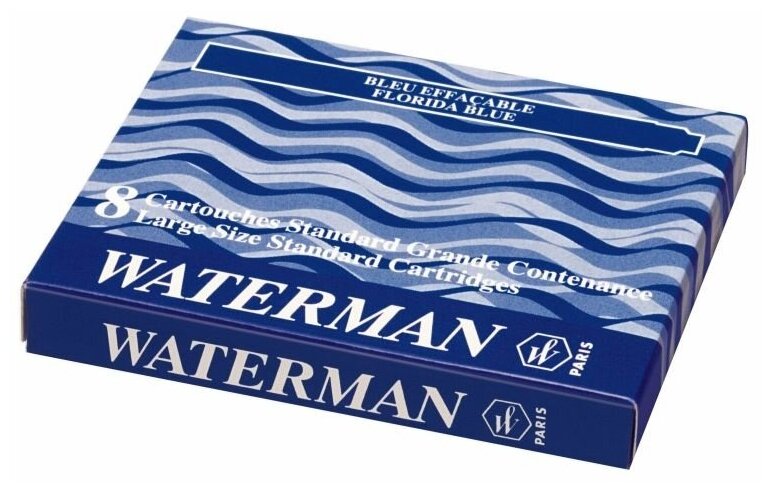 Картридж Waterman (S0110860) синие чернила для ручек перьевых (8шт) - фото №11