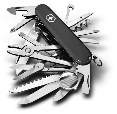 Нож Victorinox SwissChamp, 91 мм, 33 функции, черный