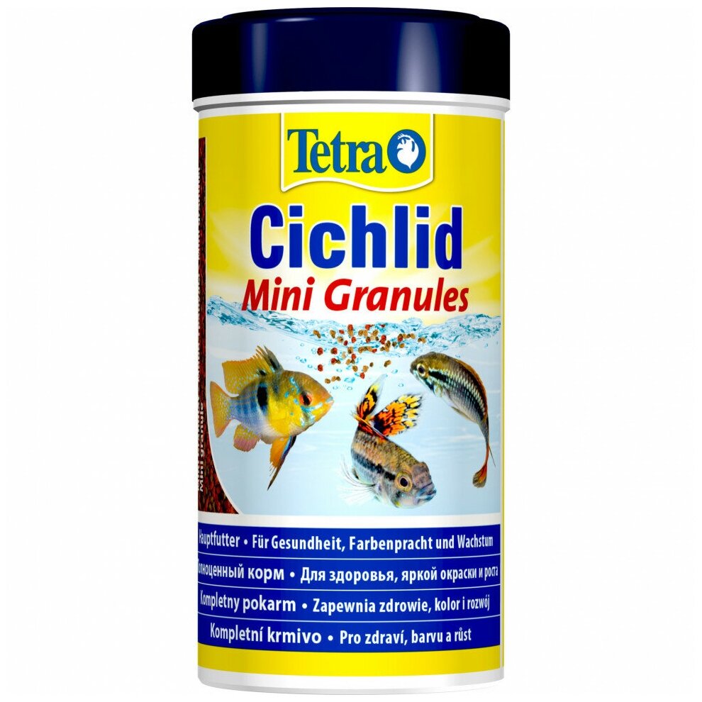 TetraCichlid Mini Granules корм для небольших цихлид в гранулах 250 мл