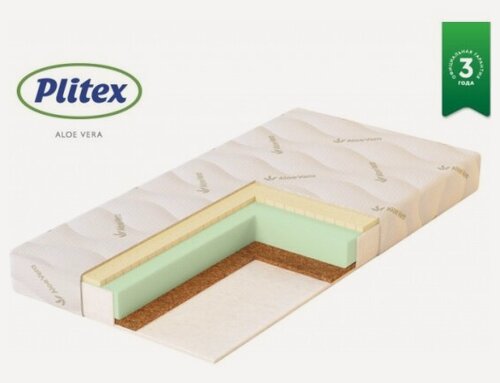 Изображение товара Матрас Plitex (Плитекс) Aloe Vera Life 1190х600х110 см