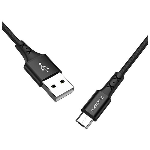 Кабель Borofone micro USB BX20 Enjoy черный кабель usb микро usb borofone bx20 enjoy 1 0м цвет красный