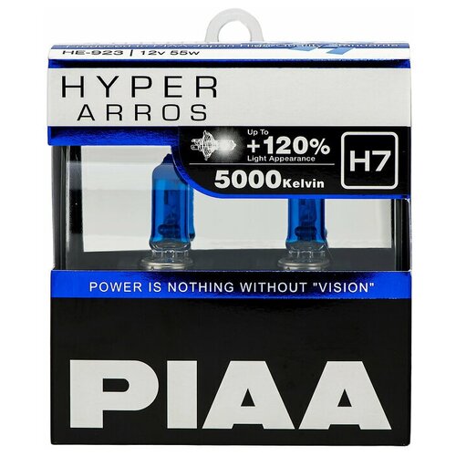 Лампа галоген PIAA HYPER ARROS 5000K H7 к-т 2 шт