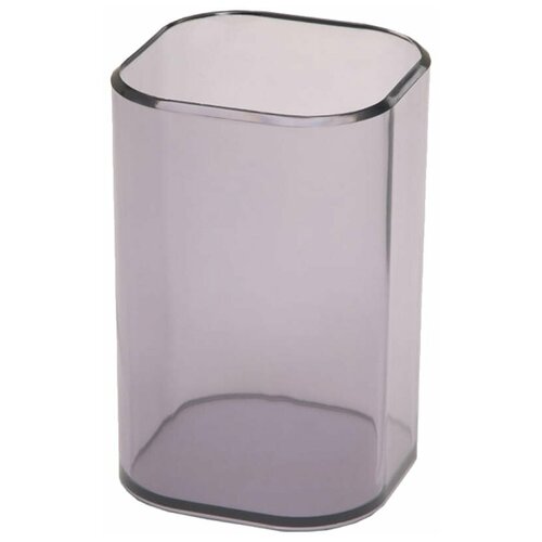 Подставка-стакан Стамм Визит, пластик, квадратный, тонированный серый подставка стакан стамм визит пластик квадратный тонированный серый