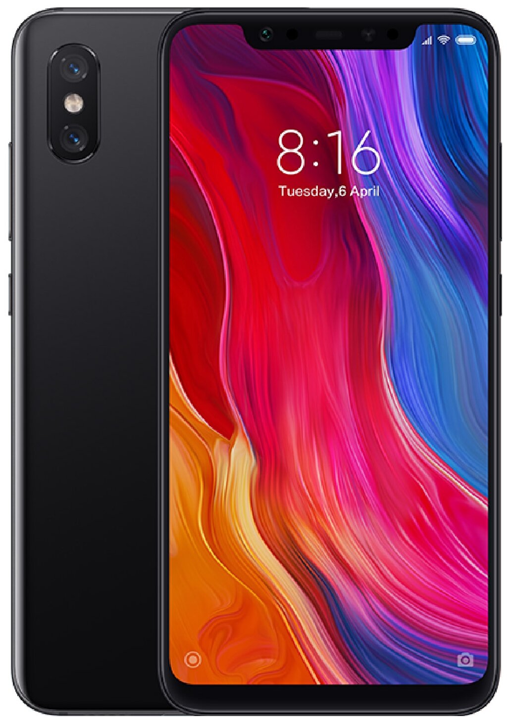 Смартфон Xiaomi Mi 8 6/128 ГБ CN, Dual nano SIM, черный