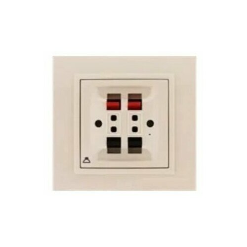 El-Bi ZENA Аудиорозетка Акустика двойная крем