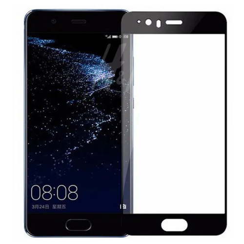 Защитное стекло на Huawei P10, 3D Fiber, черный, X-CASE защитное стекло на meizu pro 6 3d fiber белый