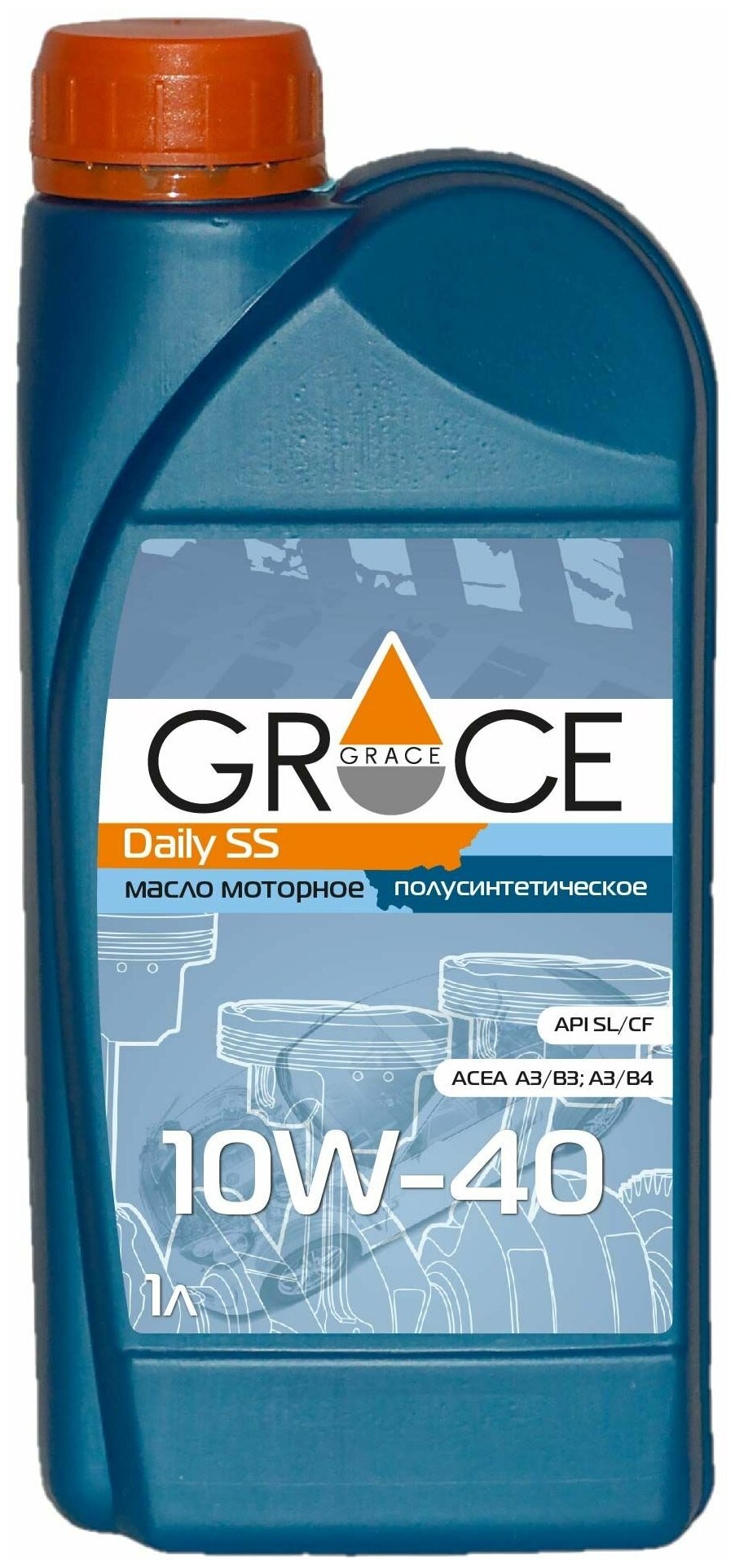 Моторное масло Grace Daily SS 10W-40, 1 литр