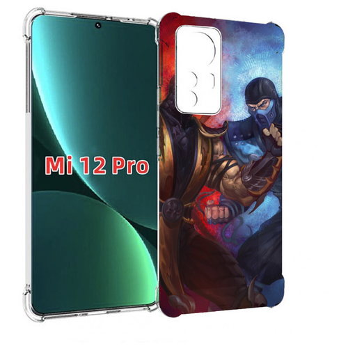 Чехол MyPads Mortal Kombat art для Xiaomi 12S Pro задняя-панель-накладка-бампер