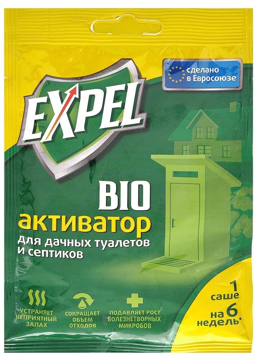 Биоактиватор д/дачного туалета Expel саше 40г (св/у) Верный