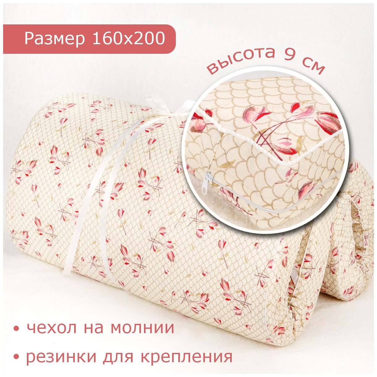 Матрас соня ЭКО +, Беспружинный, 160х200х9 см