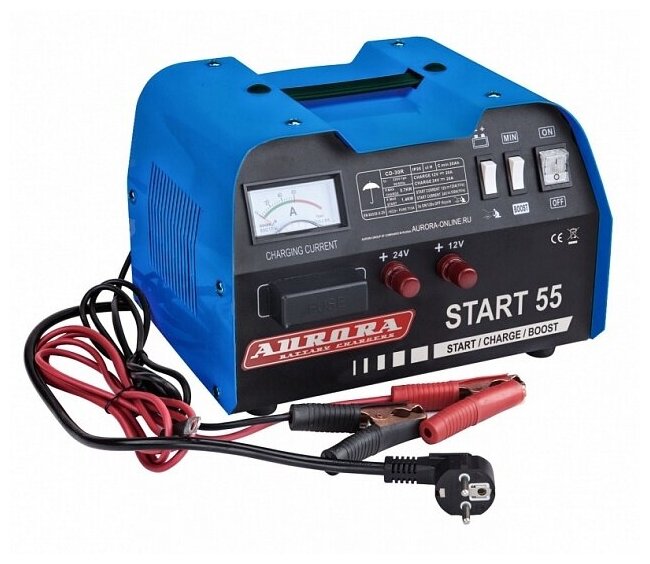 Профессиональное пуско-зарядное сетевое устройство Aurora START 55 BLUE 12/24В
