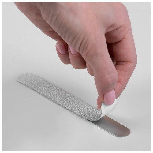 Сменный файл для пилки, на вспененной основе, 18 см, абразивность 240, цвет серый